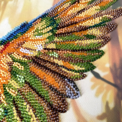 DIY Bead Embroidery Kit "Colorful Parrot" 10.2"x15.4" / 26.0x39.0 cm