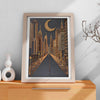 DIY Bead Embroidery Kit "City of dreams" 9.1"x13.4" / 23.0x34.0 cm