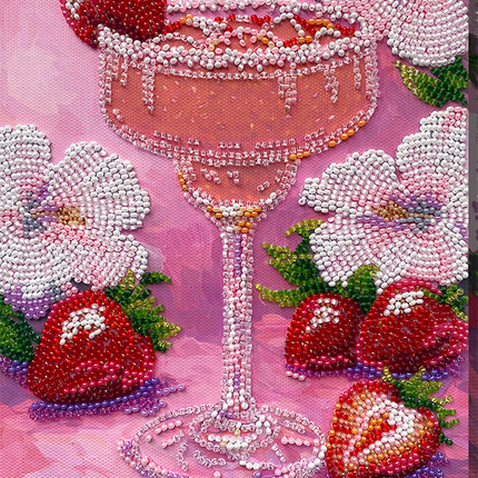 DIY Bead Embroidery Kit "Main Bead Embroidery Kit Fruit Euphoria" 6.3"x9.4" / 16.0x24.0 cm