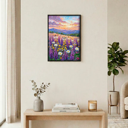 DIY Bead Embroidery Kit "Valley of Dreams" 8.7"x13.0" / 22.0x33.0 cm