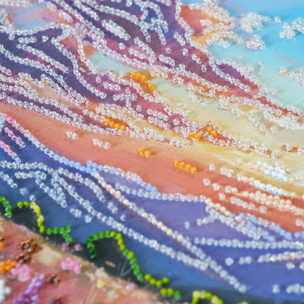 DIY Bead Embroidery Kit "Valley of Dreams" 8.7"x13.0" / 22.0x33.0 cm