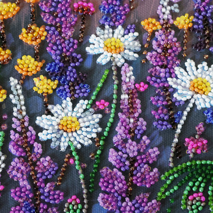 DIY Bead Embroidery Kit "Valley of Dreams" 8.7"x13.0" / 22.0x33.0 cm