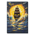 DIY Bead Embroidery Kit "Under a Blazing Sun" 8.7"x13.0" / 22.0x33.0 cm