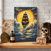 DIY Bead Embroidery Kit "Under a Blazing Sun" 8.7"x13.0" / 22.0x33.0 cm