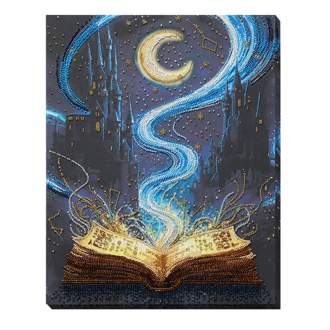 DIY Bead Embroidery Kit "Book of Dreams" 9.1"x15.0" / 23.0x38.0 cm