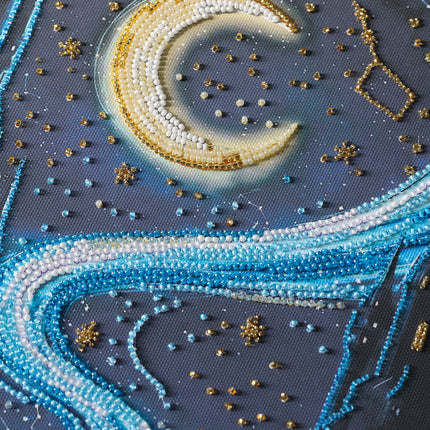 DIY Bead Embroidery Kit "Book of Dreams" 9.1"x15.0" / 23.0x38.0 cm