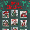 DIY Bead Embroidery Kit "Christmas Advent calendar" 11.8"x33.5" / 30.0x85.0 cm
