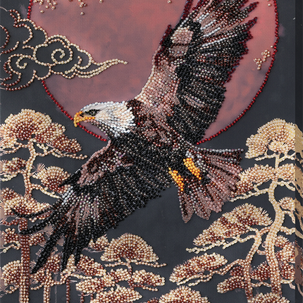DIY Bead Embroidery Kit "Lord of the Skies" 8.7"x15.4" / 22.0x39.0 cm