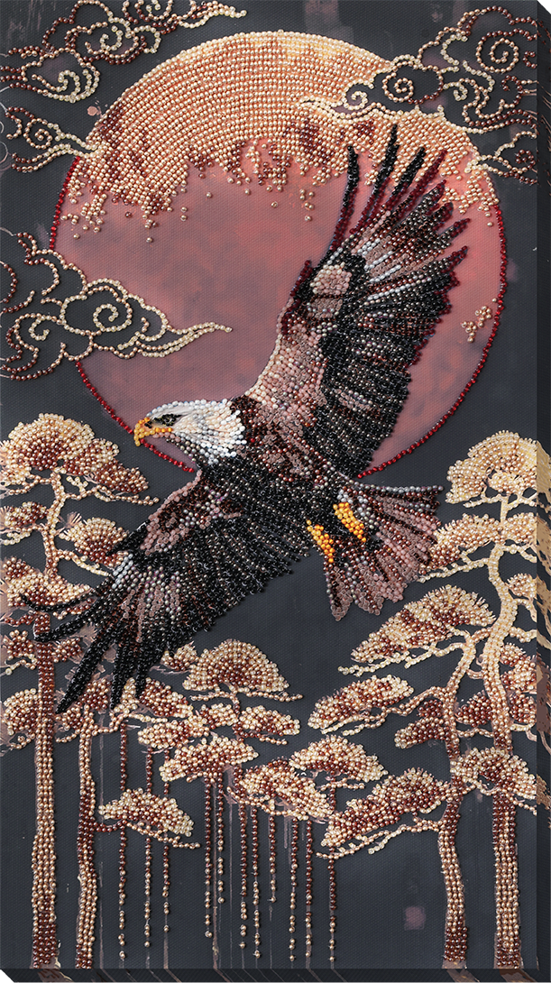 DIY Bead Embroidery Kit "Lord of the Skies" 8.7"x15.4" / 22.0x39.0 cm
