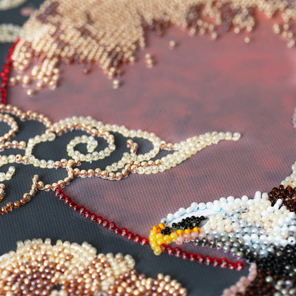 DIY Bead Embroidery Kit "Lord of the Skies" 8.7"x15.4" / 22.0x39.0 cm