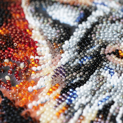 DIY Bead Embroidery Kit "Alpha Wolf" 8.7"x13.0" / 22.0x33.0 cm