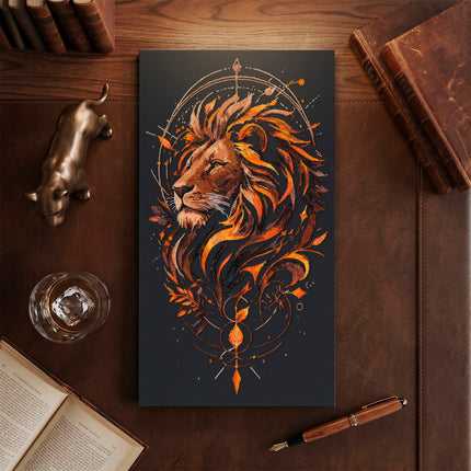 DIY Bead Embroidery Kit "The King of Beasts" 11.8"x21.3" / 30.0x54.0 cm