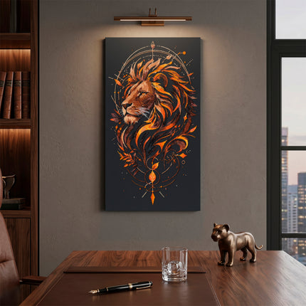 DIY Bead Embroidery Kit "The King of Beasts" 11.8"x21.3" / 30.0x54.0 cm
