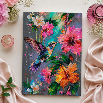 DIY Bead Embroidery Kit "Tropical Guest" 8.7"x12.6" / 22.0x32.0 cm