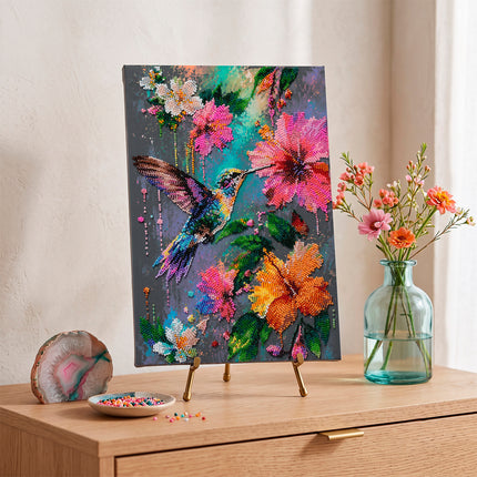 DIY Bead Embroidery Kit "Tropical Guest" 8.7"x12.6" / 22.0x32.0 cm