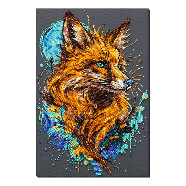 DIY Bead Embroidery Kit "Embodiment of Cunning" 8.7"x13.0" / 22.0x33.0 cm