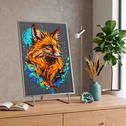 DIY Bead Embroidery Kit "Embodiment of Cunning" 8.7"x13.0" / 22.0x33.0 cm