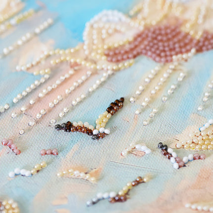 DIY Bead Embroidery Kit "Lighthouse Above the Waves" 7.9"x14.2" / 20.0x36.0 cm