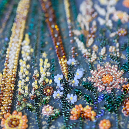 DIY Bead Embroidery Kit "Moon Maiden" 6.3"x11.0" / 16.0x28.0 cm