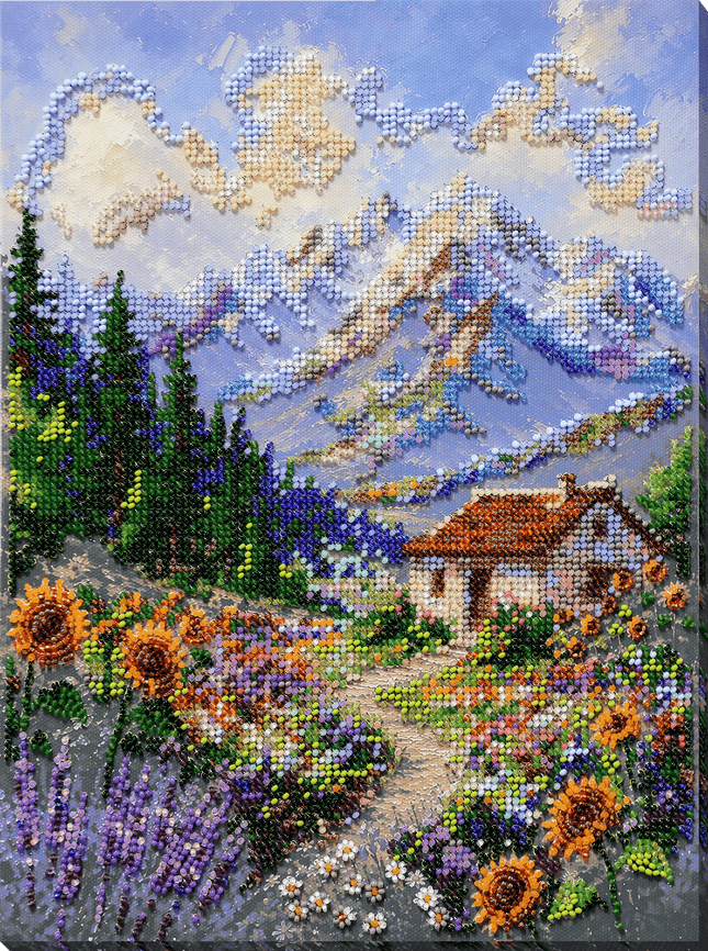 DIY Bead Embroidery Kit "Trail to a Dream" 8.7"x11.8" / 22.0x30.0 cm