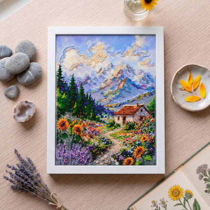DIY Bead Embroidery Kit "Trail to a Dream" 8.7"x11.8" / 22.0x30.0 cm