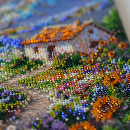DIY Bead Embroidery Kit "Trail to a Dream" 8.7"x11.8" / 22.0x30.0 cm