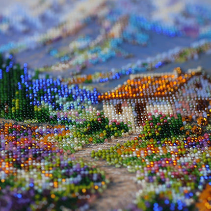 DIY Bead Embroidery Kit "Trail to a Dream" 8.7"x11.8" / 22.0x30.0 cm