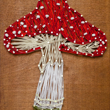 String Art Creative DIY Kit "Amanita" 7.5"x11.4" / 19.0x29.0 cm