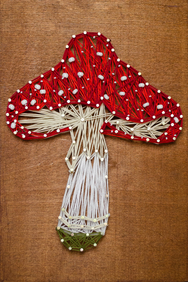 String Art Creative DIY Kit "Amanita" 7.5"x11.4" / 19.0x29.0 cm