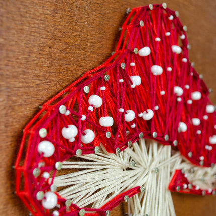 String Art Creative DIY Kit "Amanita" 7.5"x11.4" / 19.0x29.0 cm