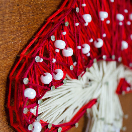 String Art Creative DIY Kit "Amanita" 7.5"x11.4" / 19.0x29.0 cm
