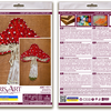 String Art Creative DIY Kit "Amanita" 7.5"x11.4" / 19.0x29.0 cm