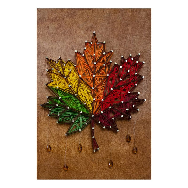 String Art Creative DIY Kit "Leaf" 7.5"x11.4" / 19.0x29.0 cm