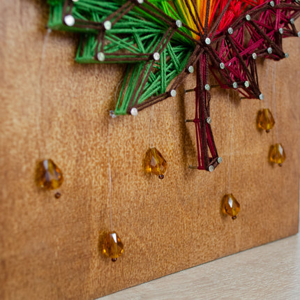 String Art Creative DIY Kit "Leaf" 7.5"x11.4" / 19.0x29.0 cm