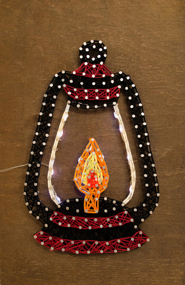 String Art Creative DIY Kit "Lantern" 7.5"x11.4" / 19.0x29.0 cm