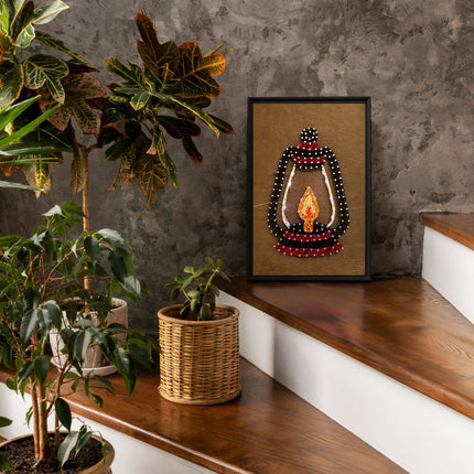 String Art Creative DIY Kit "Lantern" 7.5"x11.4" / 19.0x29.0 cm