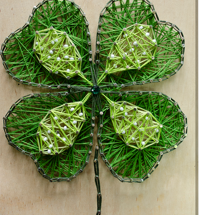 String Art Creative DIY Kit "The magic of the clover" 7.5"x11.4" / 19.0x29.0 cm