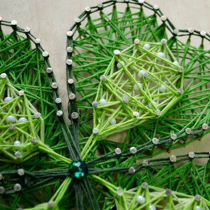 String Art Creative DIY Kit "The magic of the clover" 7.5"x11.4" / 19.0x29.0 cm