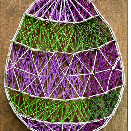 String Art Creative DIY Kit "Easter egg" 7.5"x11.4" / 19.0x29.0 cm