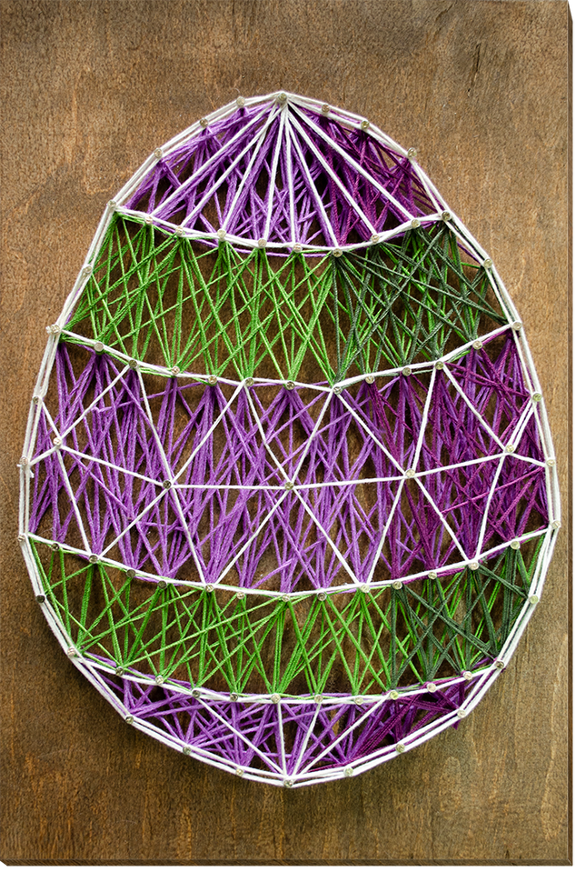 String Art Creative DIY Kit "Easter egg" 7.5"x11.4" / 19.0x29.0 cm