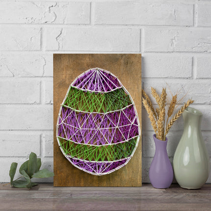String Art Creative DIY Kit "Easter egg" 7.5"x11.4" / 19.0x29.0 cm