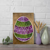 String Art Creative DIY Kit "Easter egg" 7.5"x11.4" / 19.0x29.0 cm
