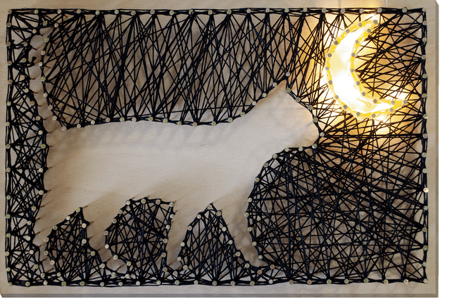 String Art Creative DIY Kit "Night walk" 7.5"x11.4" / 19.0x29.0 cm