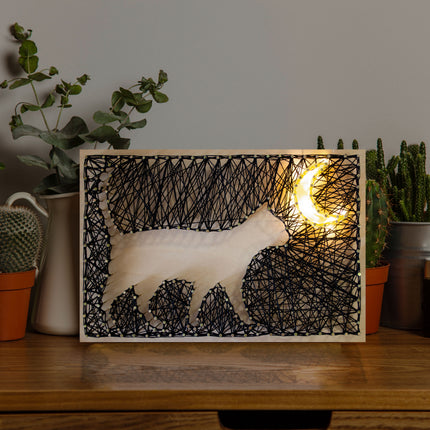 String Art Creative DIY Kit "Night walk" 7.5"x11.4" / 19.0x29.0 cm