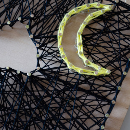 String Art Creative DIY Kit "Night walk" 7.5"x11.4" / 19.0x29.0 cm