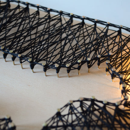 String Art Creative DIY Kit "Night walk" 7.5"x11.4" / 19.0x29.0 cm