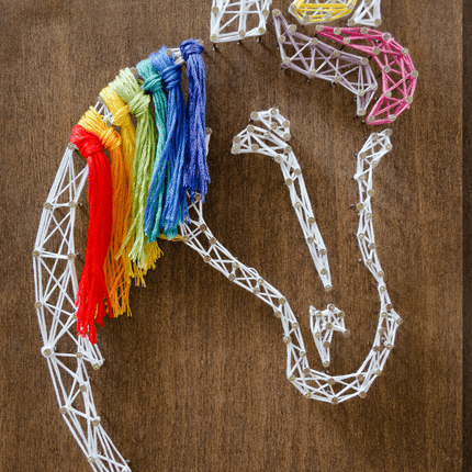String Art Creative DIY Kit "Rainbow Unicorn" 7.5"x11.4" / 19.0x29.0 cm