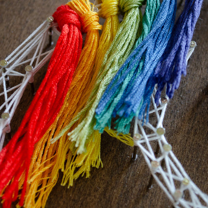 String Art Creative DIY Kit "Rainbow Unicorn" 7.5"x11.4" / 19.0x29.0 cm