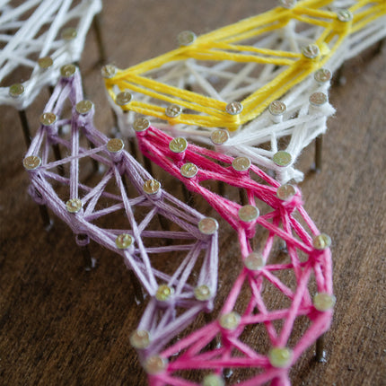 String Art Creative DIY Kit "Rainbow Unicorn" 7.5"x11.4" / 19.0x29.0 cm