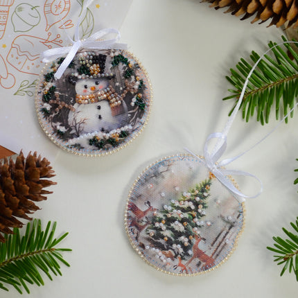 DIY Christmas tree toy kit "Decoration Winter guest"